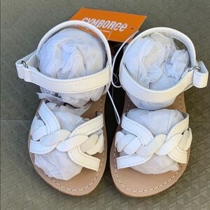 NWT Gymboree Girls White Sandals Size 6